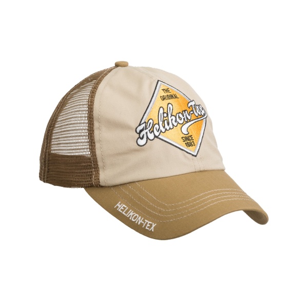 Бейсболка Helikon Trucker Logo Cap, Khaki / Brown B