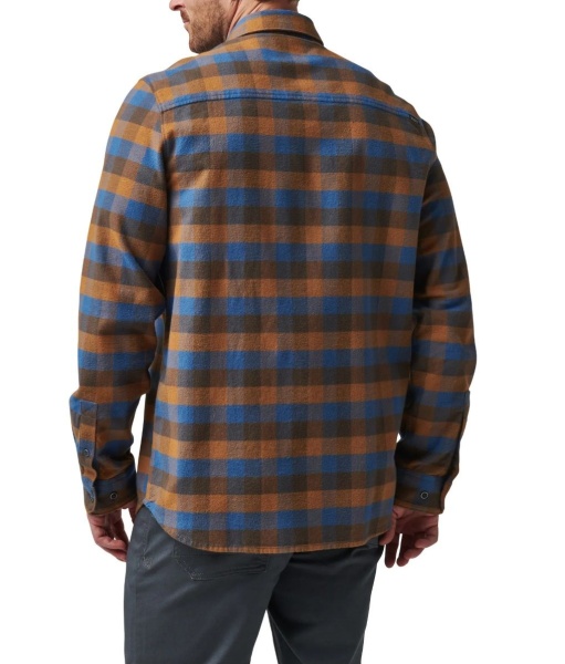 Рубашка 5.11 Gunner Plaid Long Sleeve Shirt, Cobalt Blue Plaid