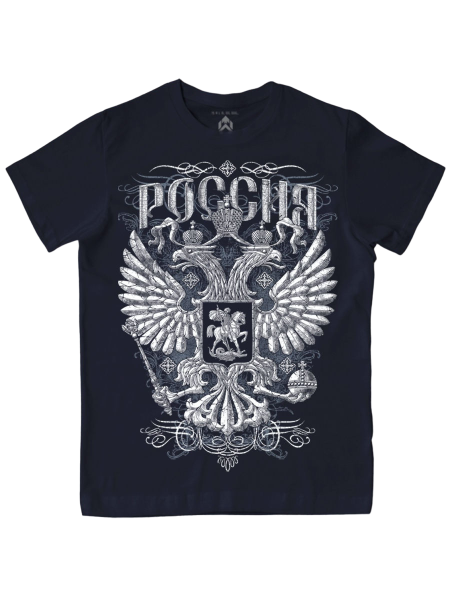 Футболка ПА-028РОС, синяя