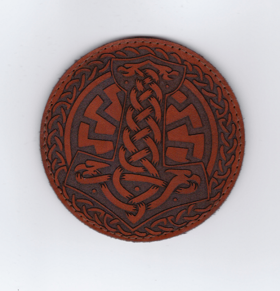 Патч Молот Тора, кожа