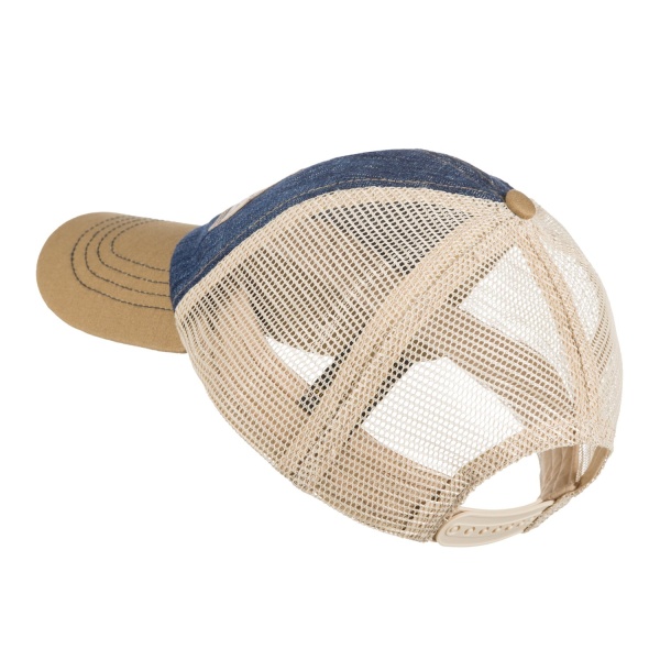 Бейсболка Helikon Trucker Logo Cap, Denim, Dark Blue / Khaki C