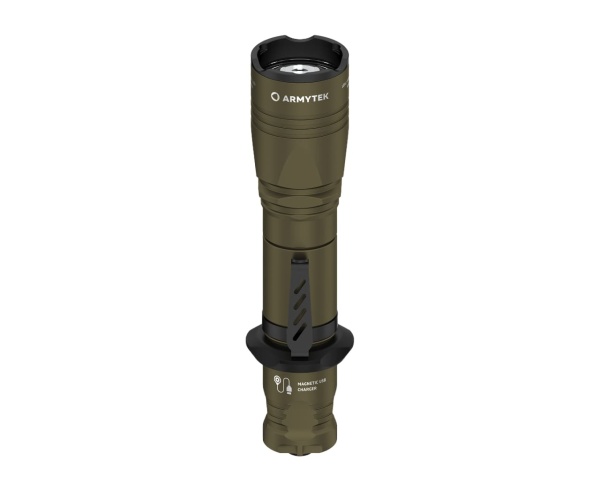 Фонарь Armytek Dobermann Pro Magnet USB Olive Теплый