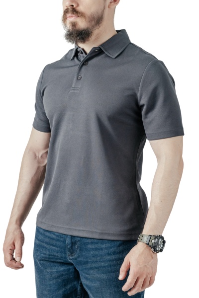Поло MILGEAR, ACT S/S (Dark Grey, S)