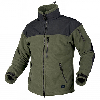 Куртка Флисовая Helikon Classic Army, Fleece Windblocker, Olive Green/Black