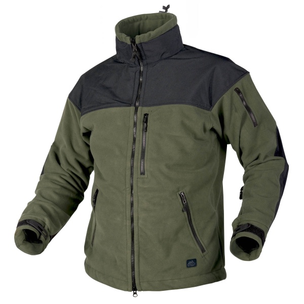 Куртка Флисовая Helikon Classic Army, Fleece Windblocker, Olive Green/Black