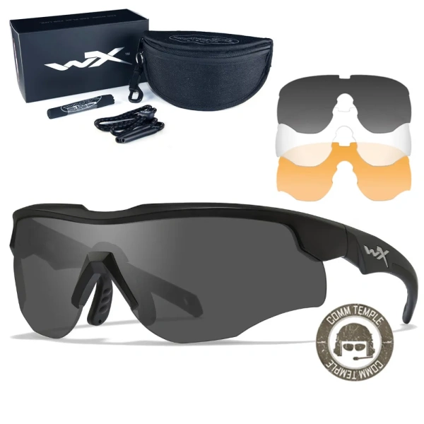 Очки тактические Wiley X, ROGUE COMM 2852, 3LS Black Frame