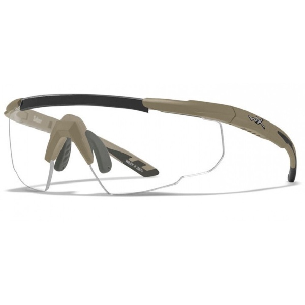 Очки Wiley-X, Saber ADV Smoke/Clear/Rust Tan Frame