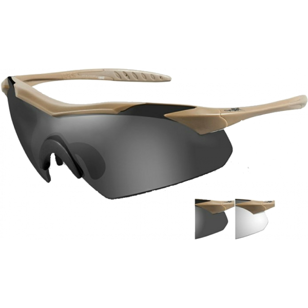 Очки Wiley-X VAPOR Grey/Clear Tan Frame