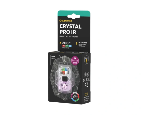 Фонарь Armytek Crystal Pro IR Серый