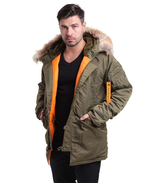 Куртка Apolloget, Tight Husky II, Capers/Orange