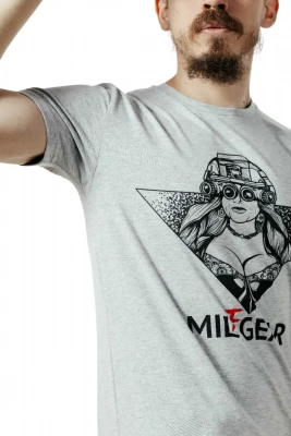 Футболка MILGEAR, MILfGEAR (Melange Grey, S)