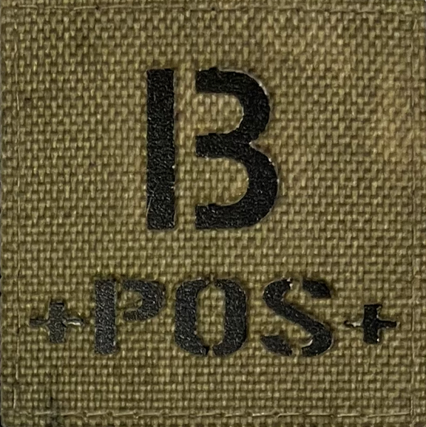 Патч Группа крови третья положительная, мох