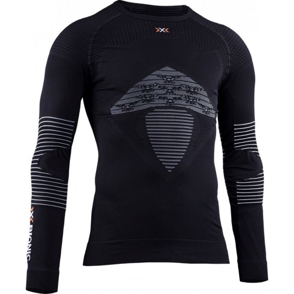 Футболка X-BIONIC ENERGIZER 4.0 SHIRT ROUND NECK LG SL MEN, OPAL BLACK/ARCTIC WHITE