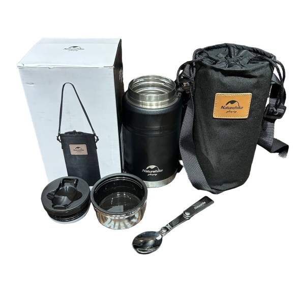 Термос Naturehike NH20SJ041 500мл (для еды), черный
