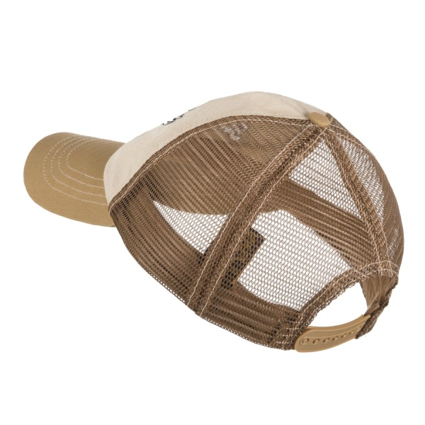 Бейсболка Helikon Trucker Logo Cap, Khaki / Brown B