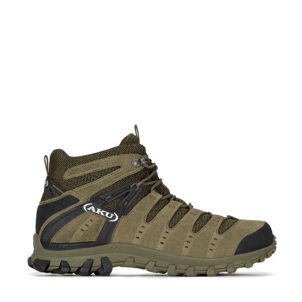 Ботинки треккинговые AKU Alterra Lite Mid GTX, Camo Green / Black
