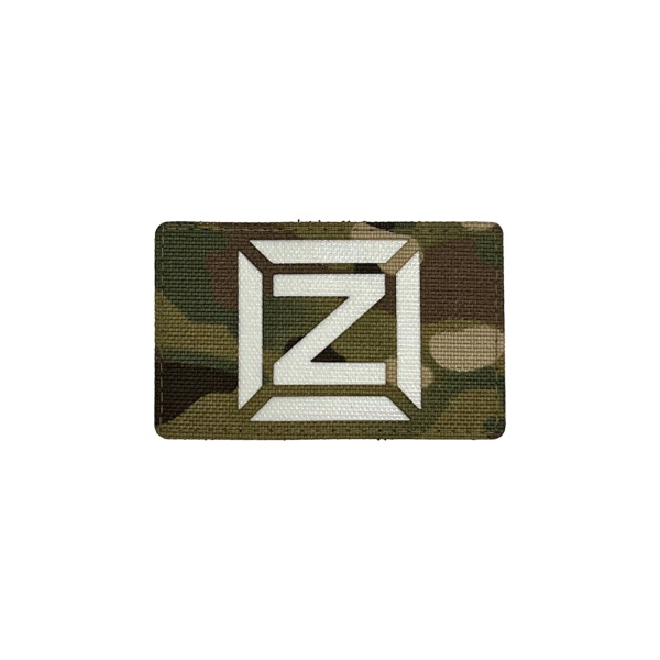 Патч Z малый, мультикам-белый