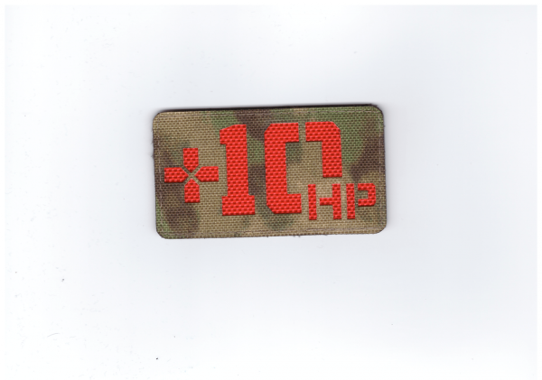 Патч +10 Hp, мох-красный