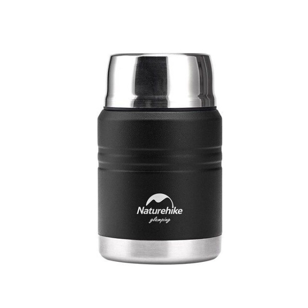 Термос Naturehike NH20SJ041 750мл (для еды), черный