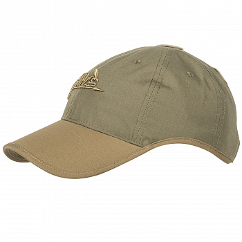 Бейсболка Helikon Logo Cap, PolyCotton Ripstop, Adaptive Green/Coyote