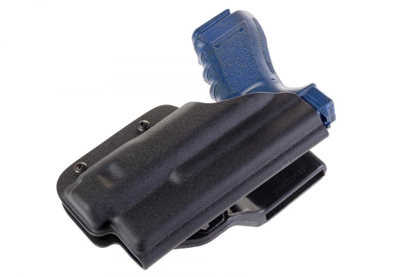 Кобура пластиковая полицейская для пистолета Глок 17 с ЛЦУ " Клещ" или "Клещ мини", (Зенит), (Черный)