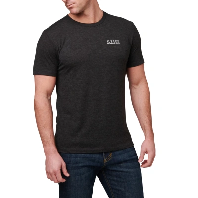 Футболка 5.11 Triblend Legacy S/S Tee (S, Black Heather)