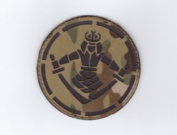 Патч Самурай, мультикам-черный