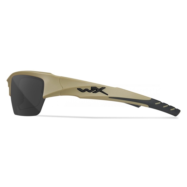 Баллистические очки Wiley X, VALOR 2.5mm, Grey/Clear/Light Rust Lens Tan Frame