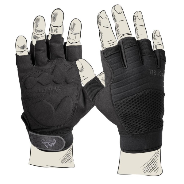 Перчатки Helikon Half Finger Gloves, Black