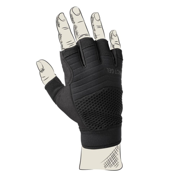 Перчатки Helikon Half Finger Gloves, Black