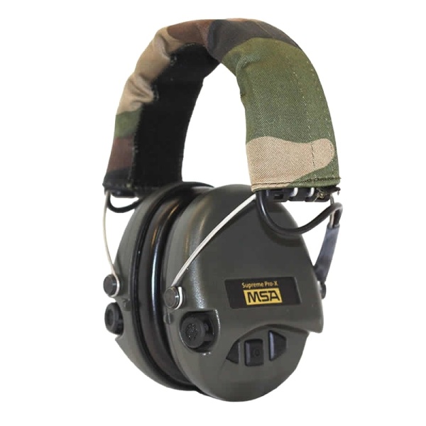 Наушники активные MSA Sordin Supreme with LED Pro-X (хаки\камуфляжная ткань)