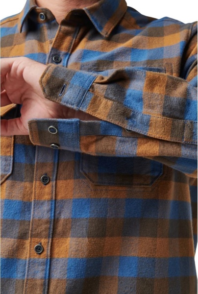 Рубашка 5.11 Gunner Plaid Long Sleeve Shirt, Cobalt Blue Plaid