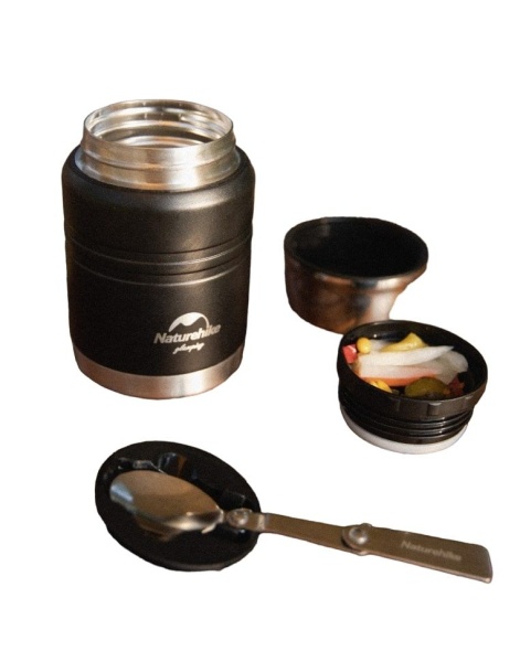 Термос Naturehike NH20SJ041 750мл (для еды), черный